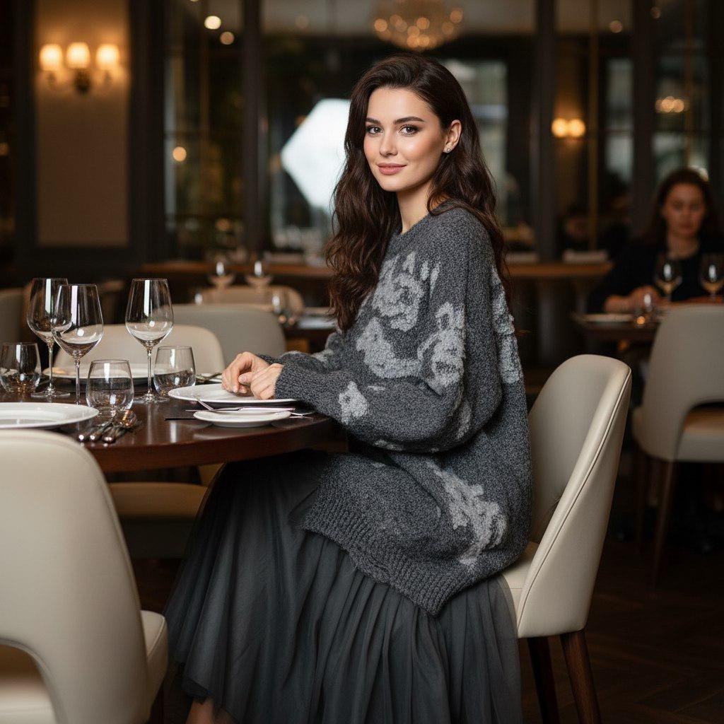 платье вязаное теплое,вязаное платье,вечернее платье,платье и накидка