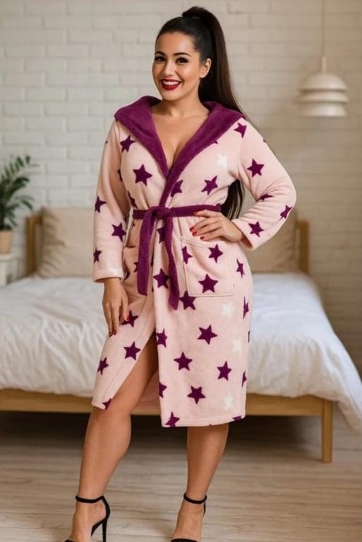 флисовый халат,халат розовый,женский халат,халат,халат домашний теплый