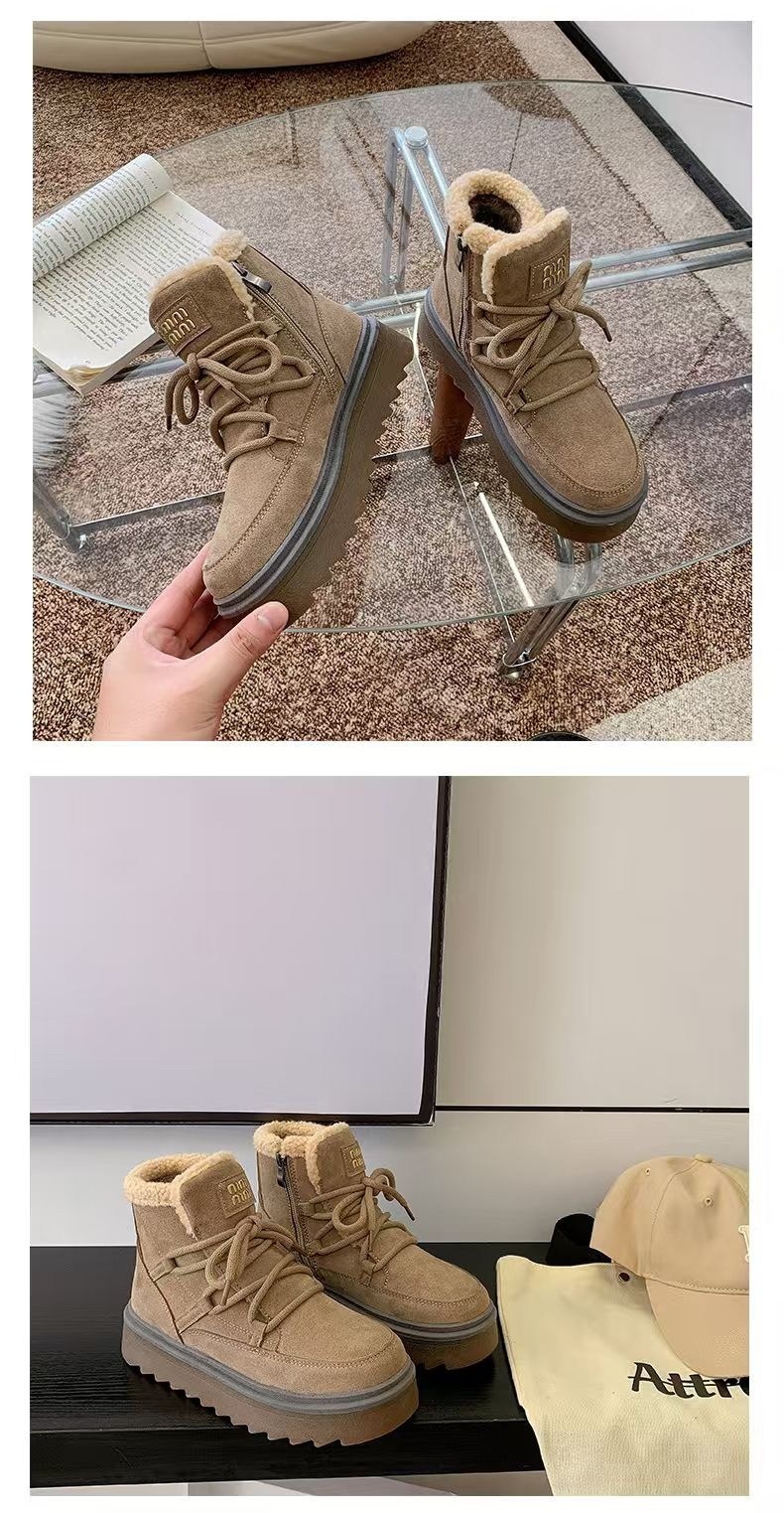 зимняя женская  из коровьей замши,женские зимние ботинки из коровьей замши на платформе,женская зимняя ,,новые утепленные и теплые женские зимние ботинки