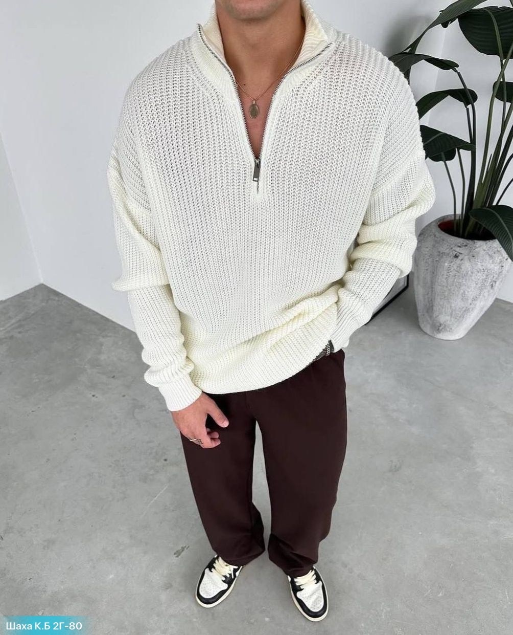 свитер вязанный,свитер оверсайз теплый вязаный на молнии с воротником hedcy,мужская мода,свитер мужской,мужская трикотажная водолазка на молнии