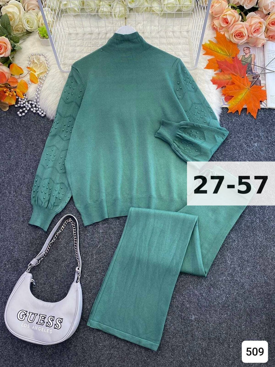 костюм женский кофта и штаны one size 42-48 арт. 1549637,костюм двойка кашемир,трикотажные костюмы,женские костюмы,костюм с брюками