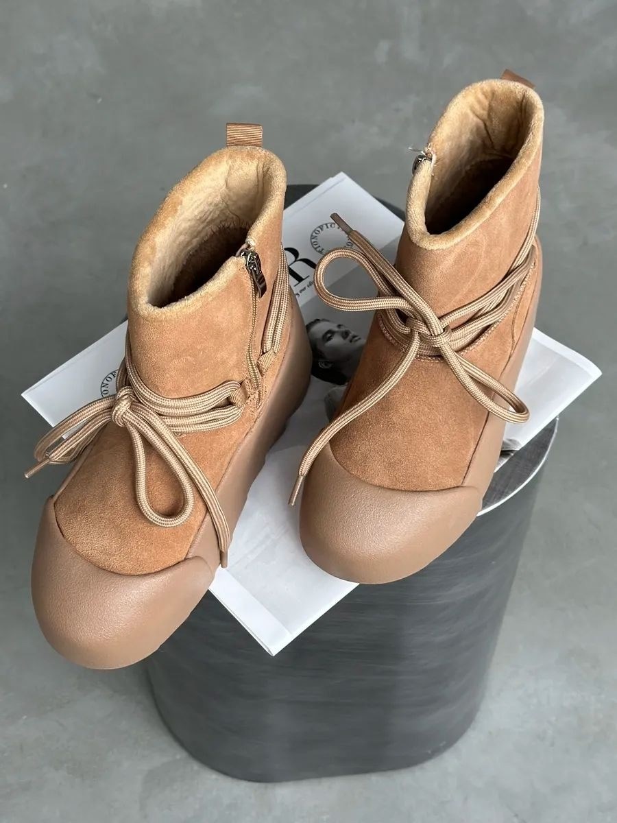 женские угги натуральная шерсть подклад стелька зима 2025 натуральная замша,,угги женские зимние натуральные,угги женский alien tory светло-коричневый замша натуральная зима шнурки 6,женская обув