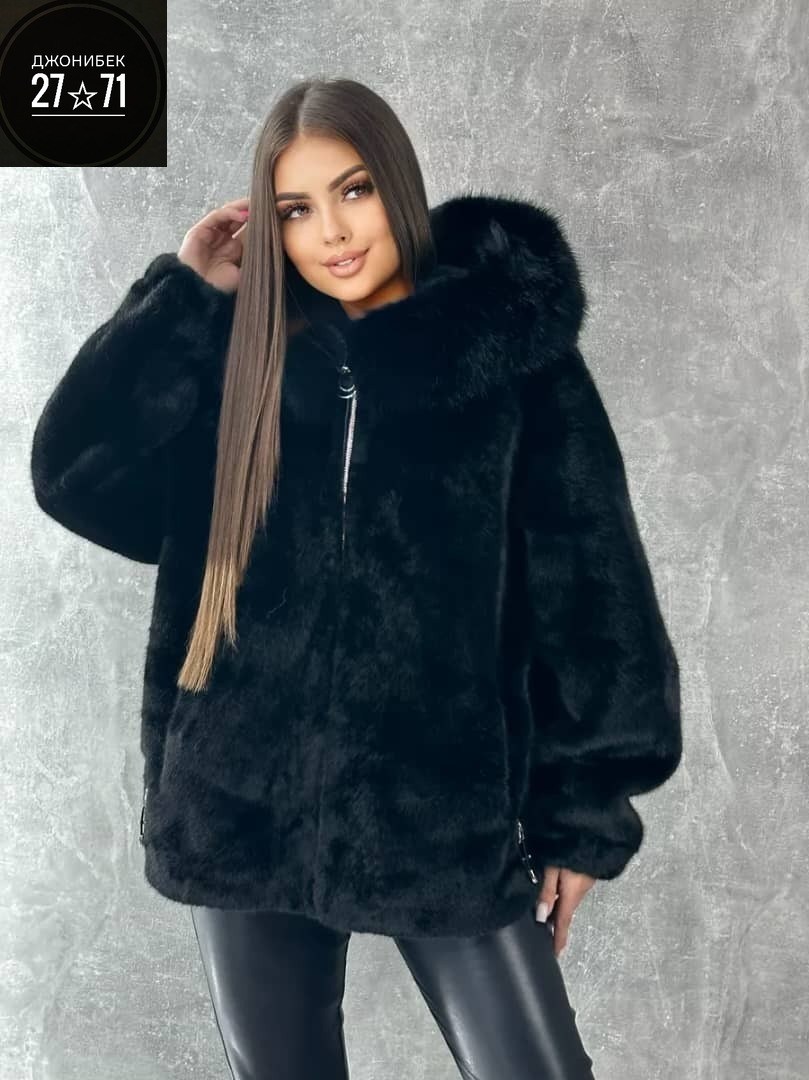 шуба искусственная с капюшоном (oversize) n&t store,шуба искусственная с капюшоном (oversize),шуба искусственная экошуба зимняя с капюшоном (oversize) n&t store,шуба из экомеха с капюшоном 46-52 цвет