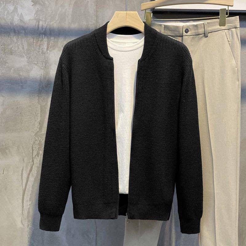 вязаный мужской кардиган,кофта на молнии кардиган zmaev цвет серый,мужской кардиган на молнии,мужские кардиганы,повседневный кардиган