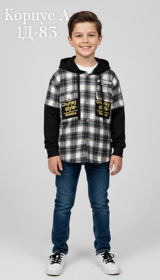 рубашка для мальчика,рубашка детская,рубашка в клетку с капюшоном,рубашка с капюшоном,рубашка теплая