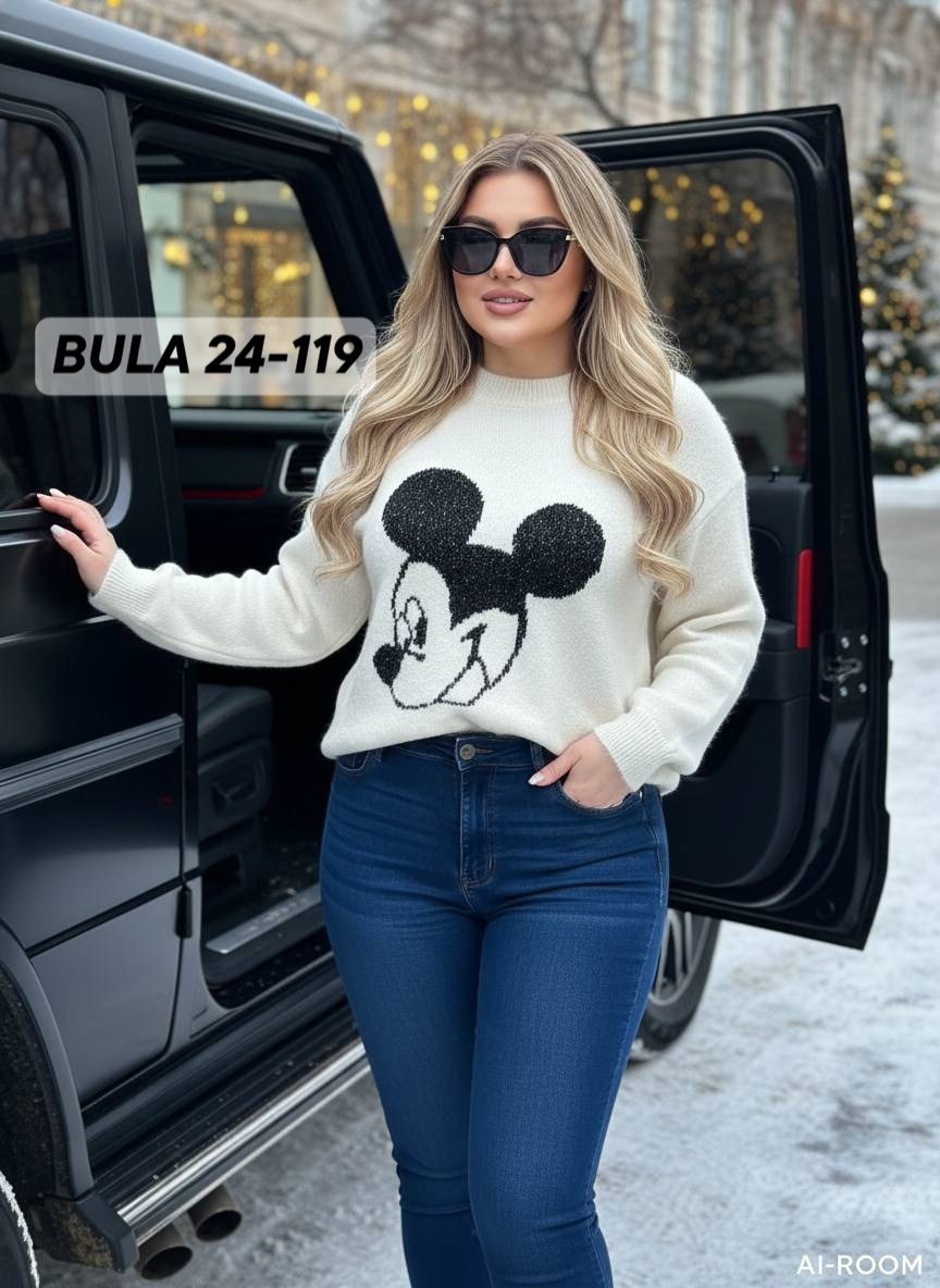 кофта варенка оверсайз с принтом микки маусом,женская кофта,кофта,свитер,кофта с микимаусом