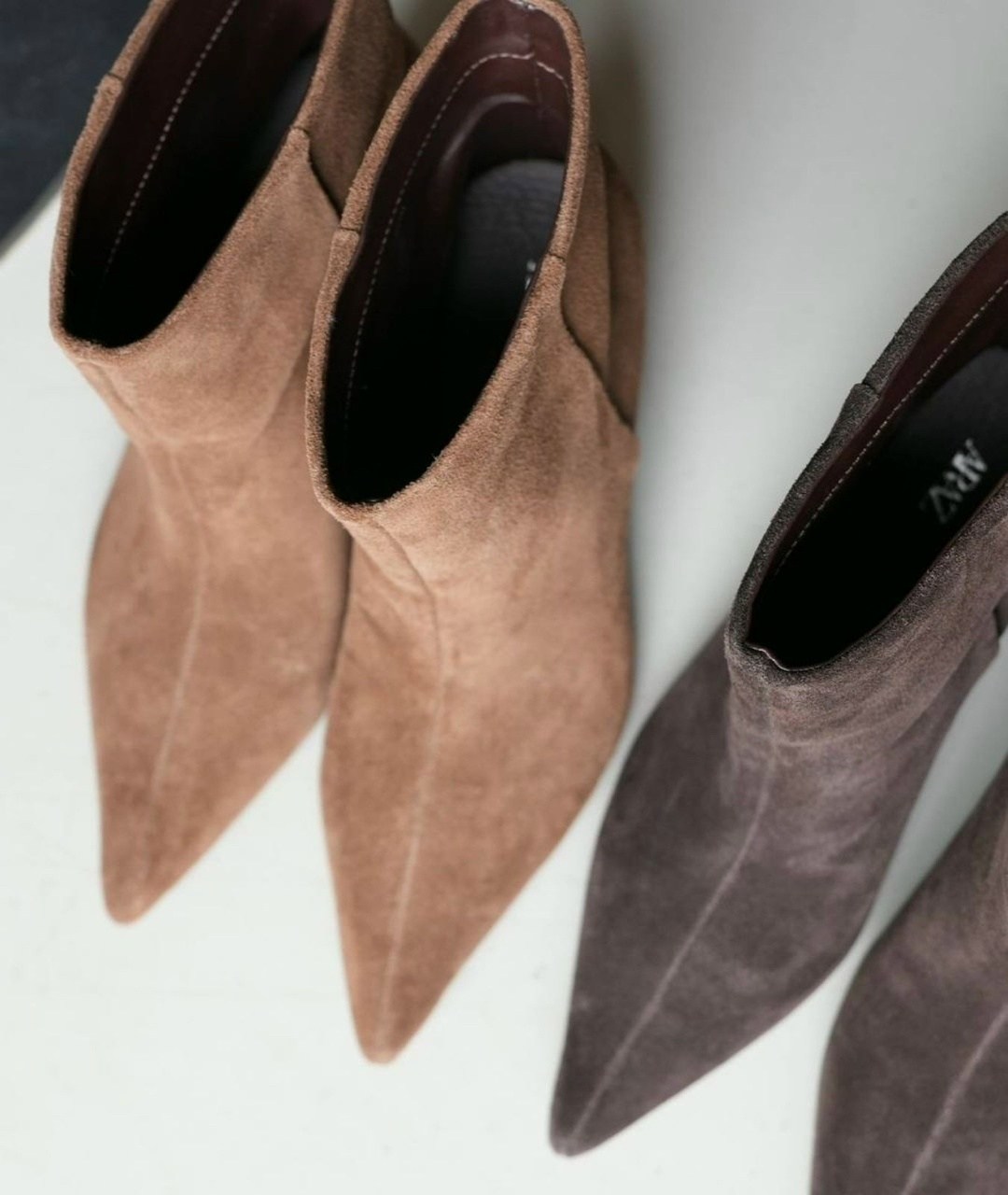 замшевые ботильоны,женские ботильоны,женские ботильоны с острым носком,,модные ботильоны