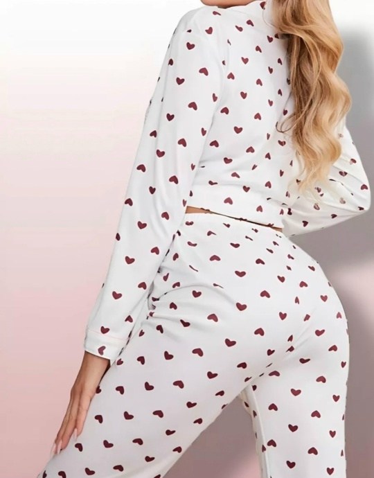 пижама женская,пижам,пижама sensis,пижама с штанами,пижама со штанами и рубашкой с сердечками