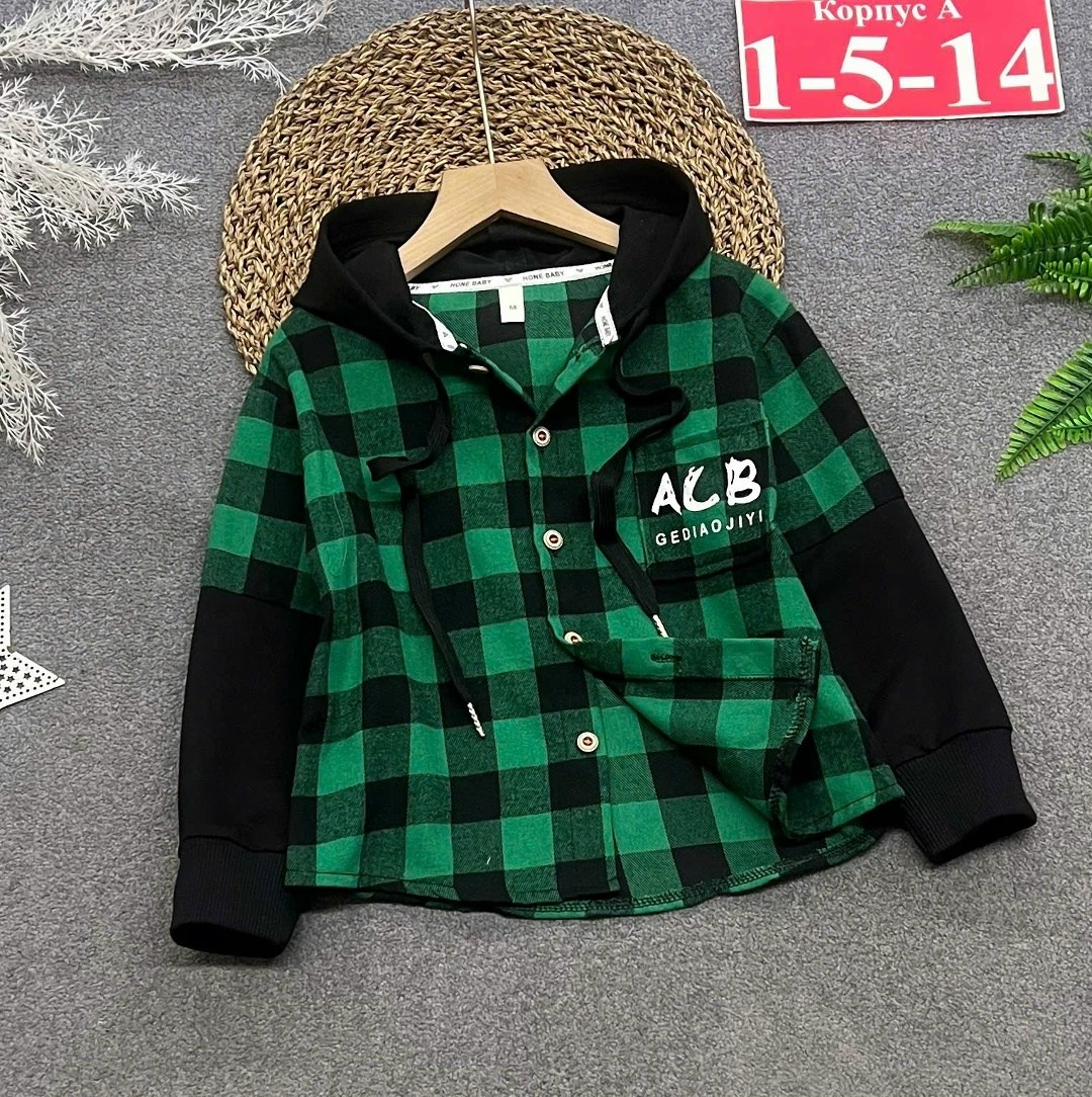 толстовка для мальчика,рубашка в клетку с капюшоном,рубашка с капюшоном,рубашка с капюшоном для мальчика,рубашка для мальчика
