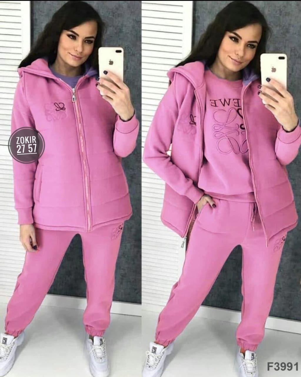 женский костюм тройка ткань флис,женский костюм тройка ткань трехнитка на флисе,костюм женский на флисе, женский костюм тройка,теплый спортивный костюм тройка