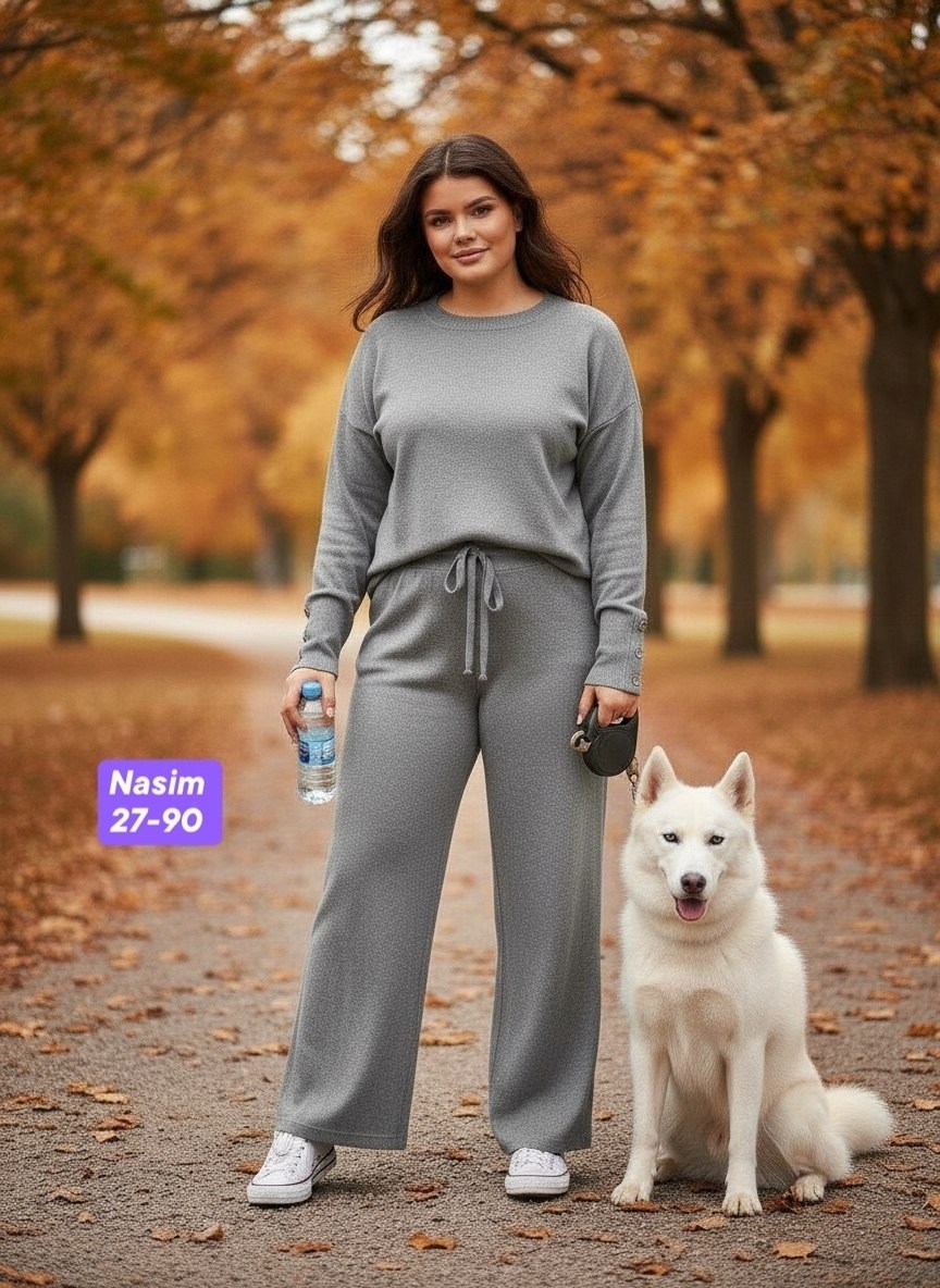 костюм трикотажный,вязаный костюм женский,костюм с брюками,женский теплый костюм,женский костюм серый