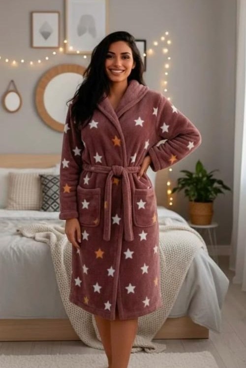 флисовый халат,халат розовый,женский халат,халат,халат домашний теплый