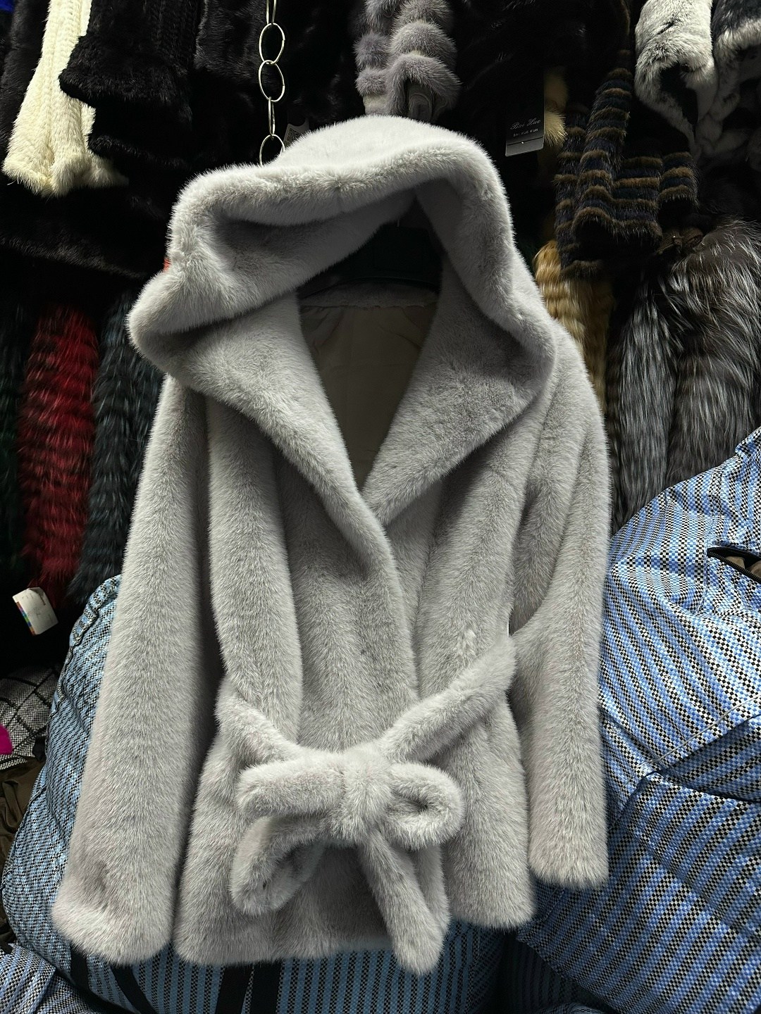 шуба двустроннаяя искусственная под норку пальто из экомеха jan steen,шубка,шуба,женская шуба,шубка из эко меха под норку с капюшоном