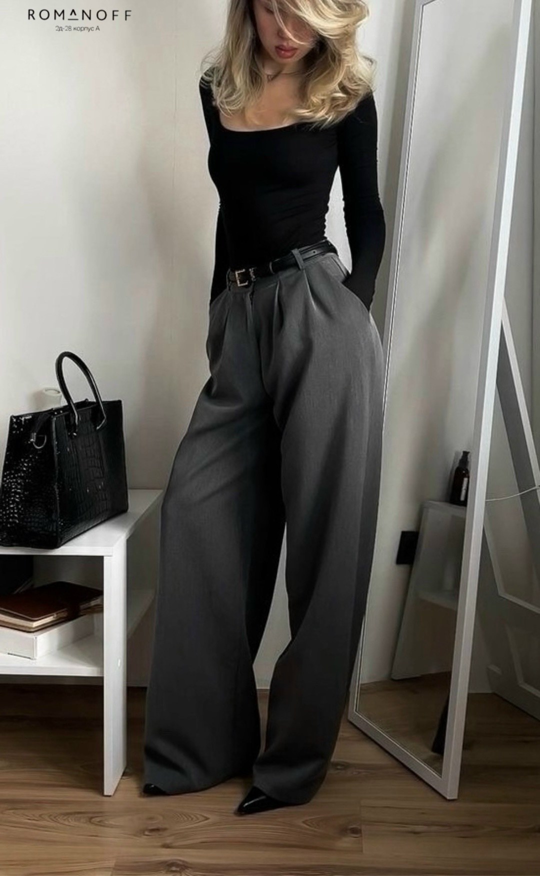 брюки палаццо женские широкие штаны elendor,брюки классические,брюки женские палаццо,серые брюки палаццо,брюки палаццо