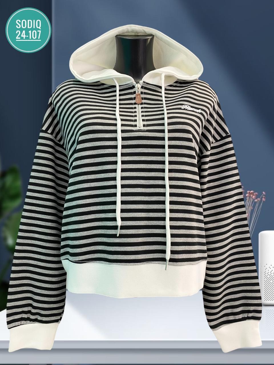 кофта до талии,полосатая толстовка,женское толстовка,толстовка в полоску,женская кофта