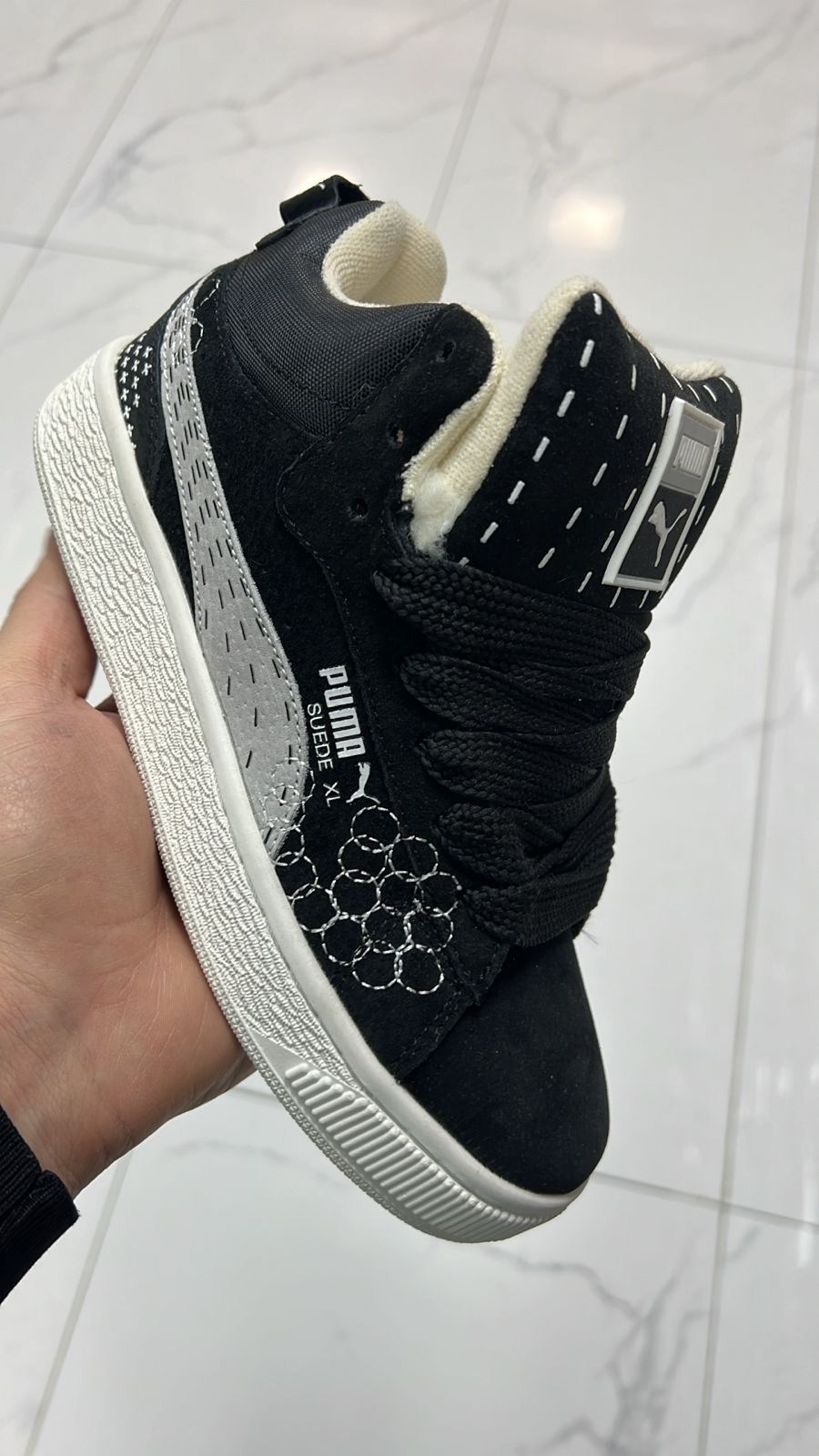 кроссовки черные мужские зимние puma suede xl,зимние кроссовки puma,кроссовки зимние puma suede "black/white",зимние мужские и женские кроссовки puma,кроссовки puma