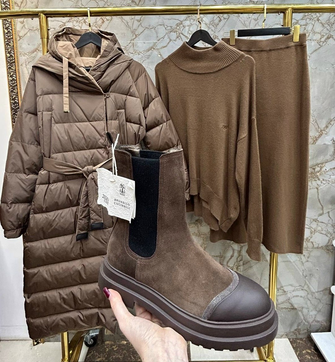 пуховик max mara,пуховик женский,пуховик,теплое пальто,пуховик коричневый