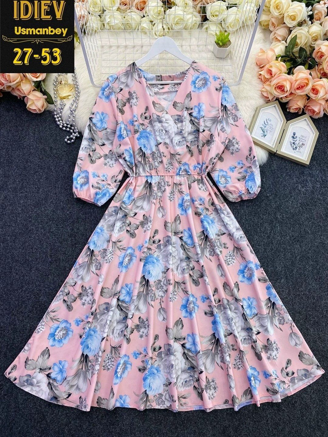 шифоновое платье с цветочным принтом,шифоновое платье женское,женское шифоновое платье с цветочным принтом,платье цветочки,женское шифоновое платье миди с цветочным принтом