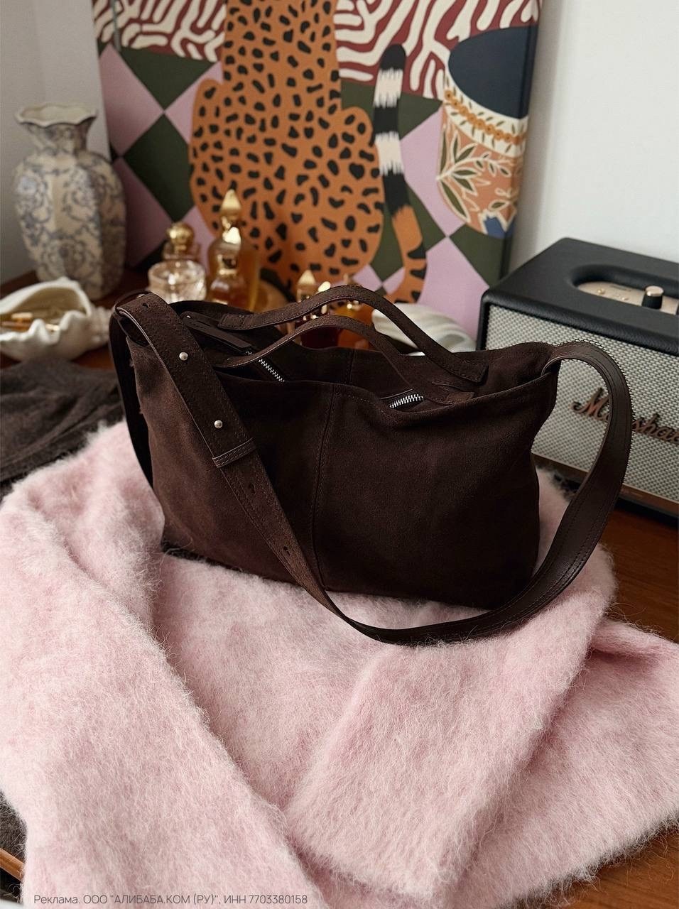 большая сумка хобо из натуральной замши, цвет коричневый,сумка замшевая,сумка женская замшевая кросс-боди через плечо,сумка женская замшевая на плечо натуральная замша,большая сумка-шоппер из итальянс