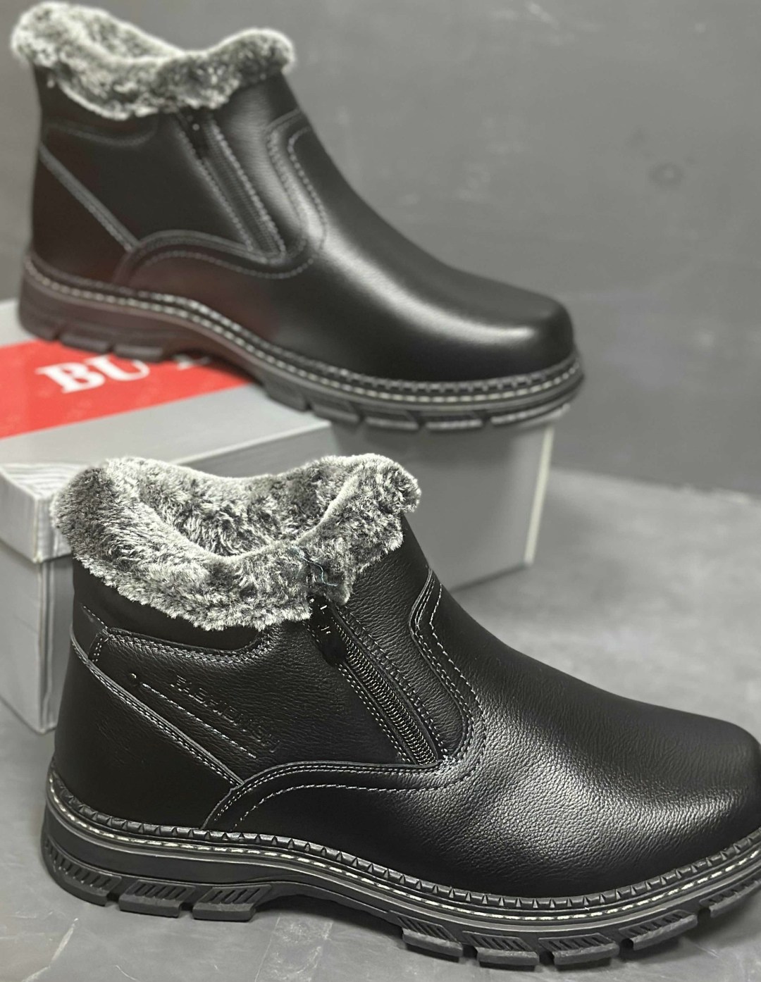ботинки мужские зимние ailaifa арт. b229695-2,,мужские ботинки, мужская,зимние ботинки мужские