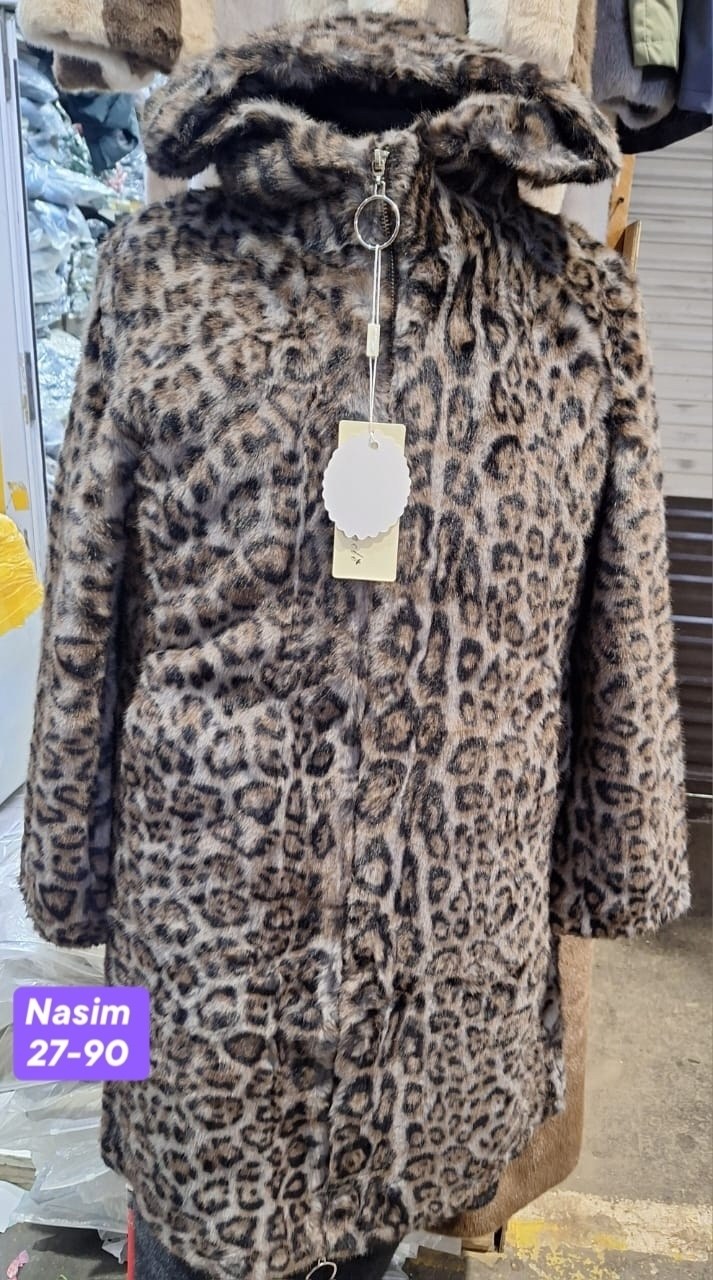шуба искусственная леопардовая t&a,женское пальто из искусственного меха с леопардовым принтом,женское зимнее пальто из искусственного меха с леопардовым принтом,зимнее пальто с искусственным мехом и