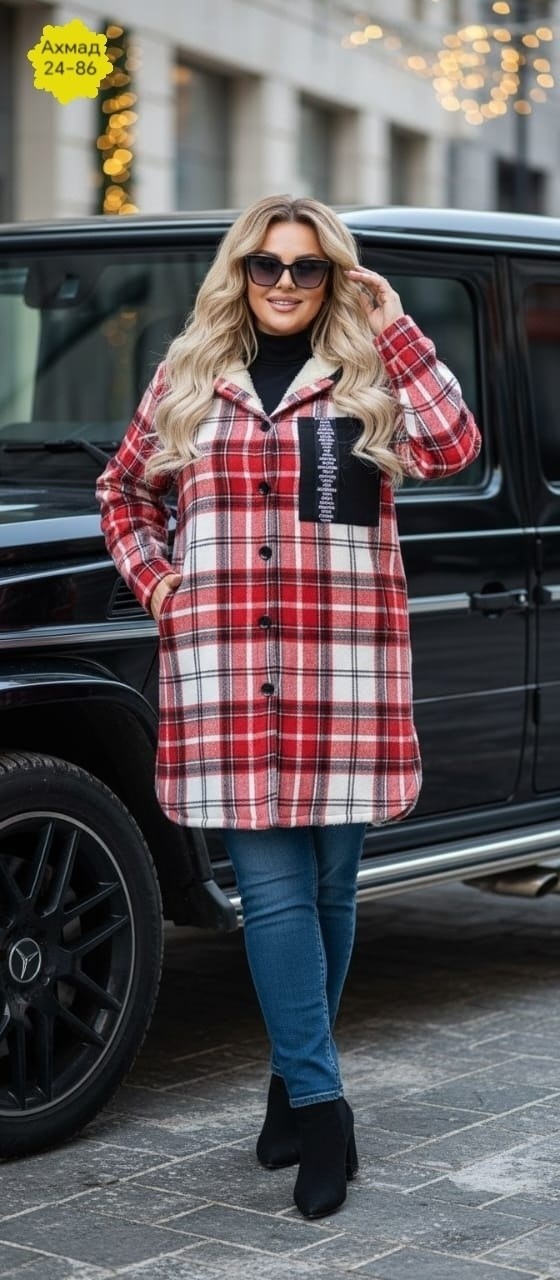 кардиган в клетку,пальто в клетку,стильное пальто,полупальто в клетку,рубашка теплая в клетку оверсайз