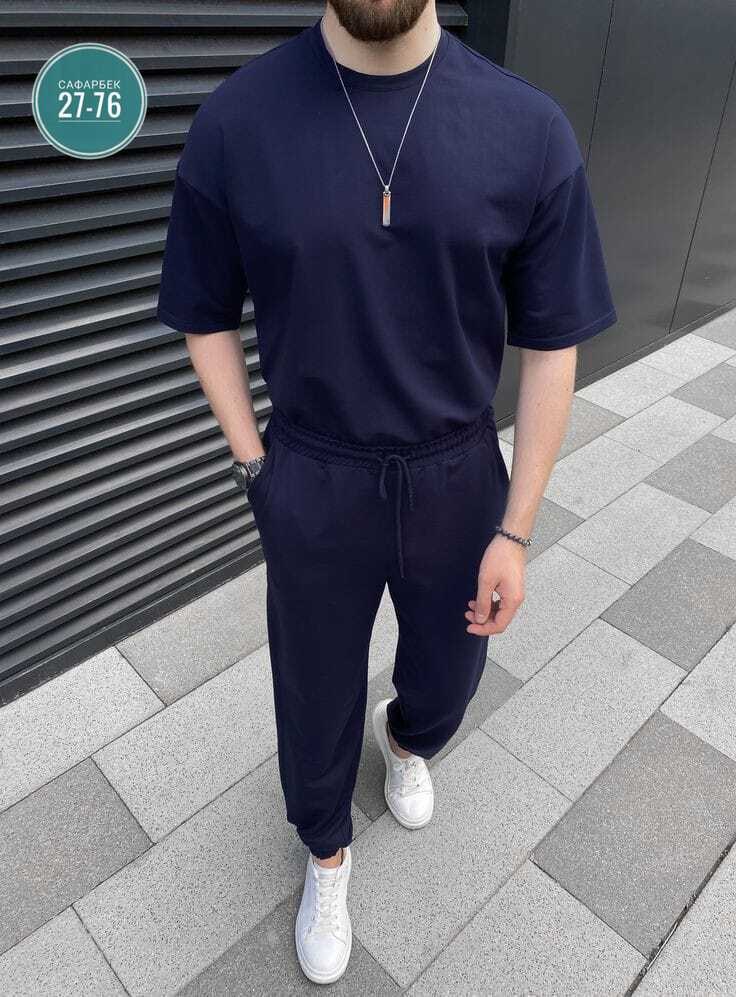 костюм спортивный мужской,костюм с футболкой и брюками,костюм спортивный мужской летний оверсайз,стильные костюмы,мужская мода