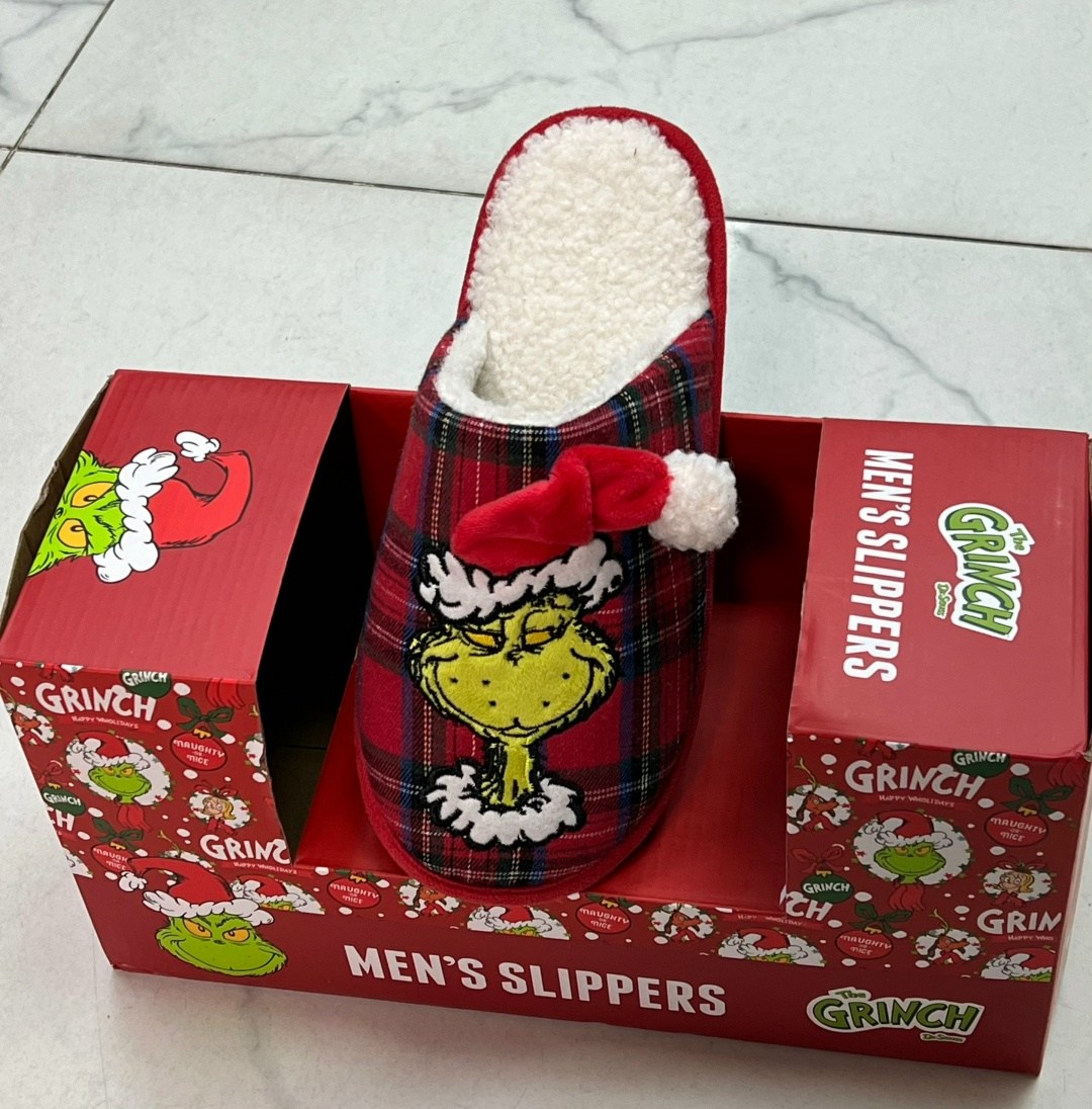 тапочки гринч,тапочки домашние,женские тапочки,,домашние тапки