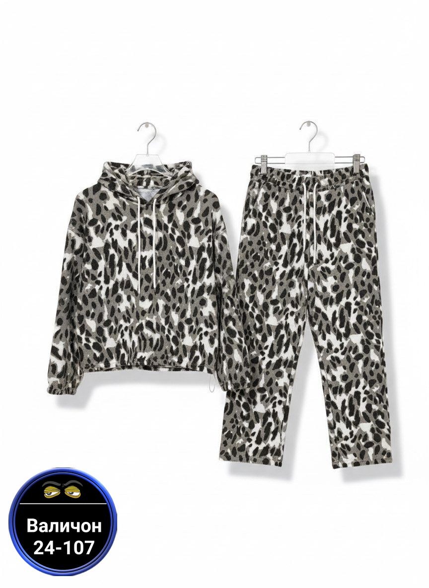 женский спортивный костюм с леопардовым принтом,спортивный костюм с леопардовым принтом mix moda,спортивный костюм теплый брючный леопардовый majiko,спортивный костюм теплый осенний леопардовый majiko