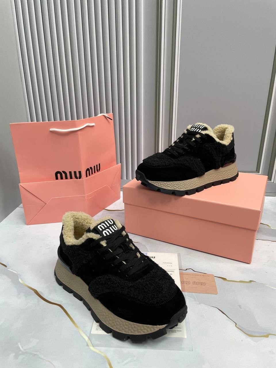 кроссовки женские,,кроссовки miu miu с мехом зимние,женские кроссовки miu miu,кроссовки зимние женские miu miu