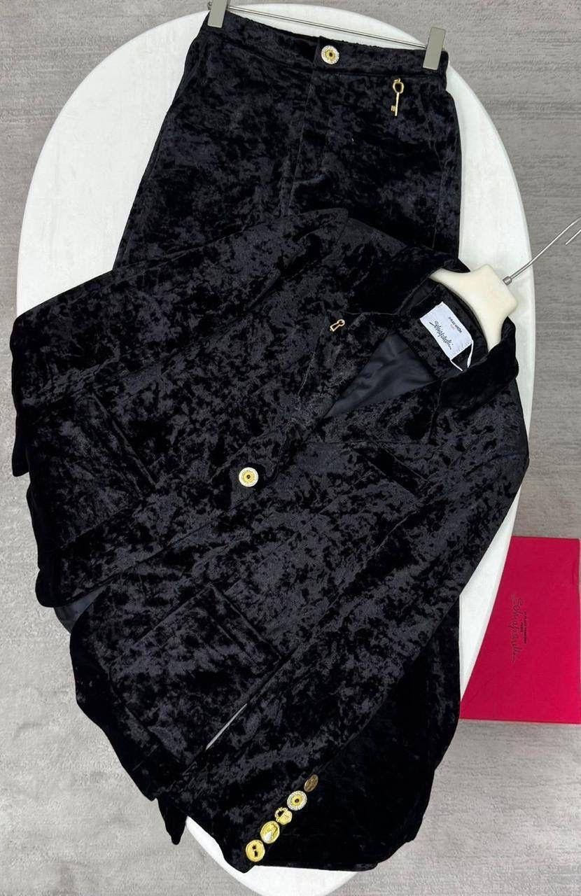 костюм брючный бархатный классический,брючный костюм buter 2999 черный размер 42-52,костюм buter 2999 черный,брючный костюм,брючный костюм buter