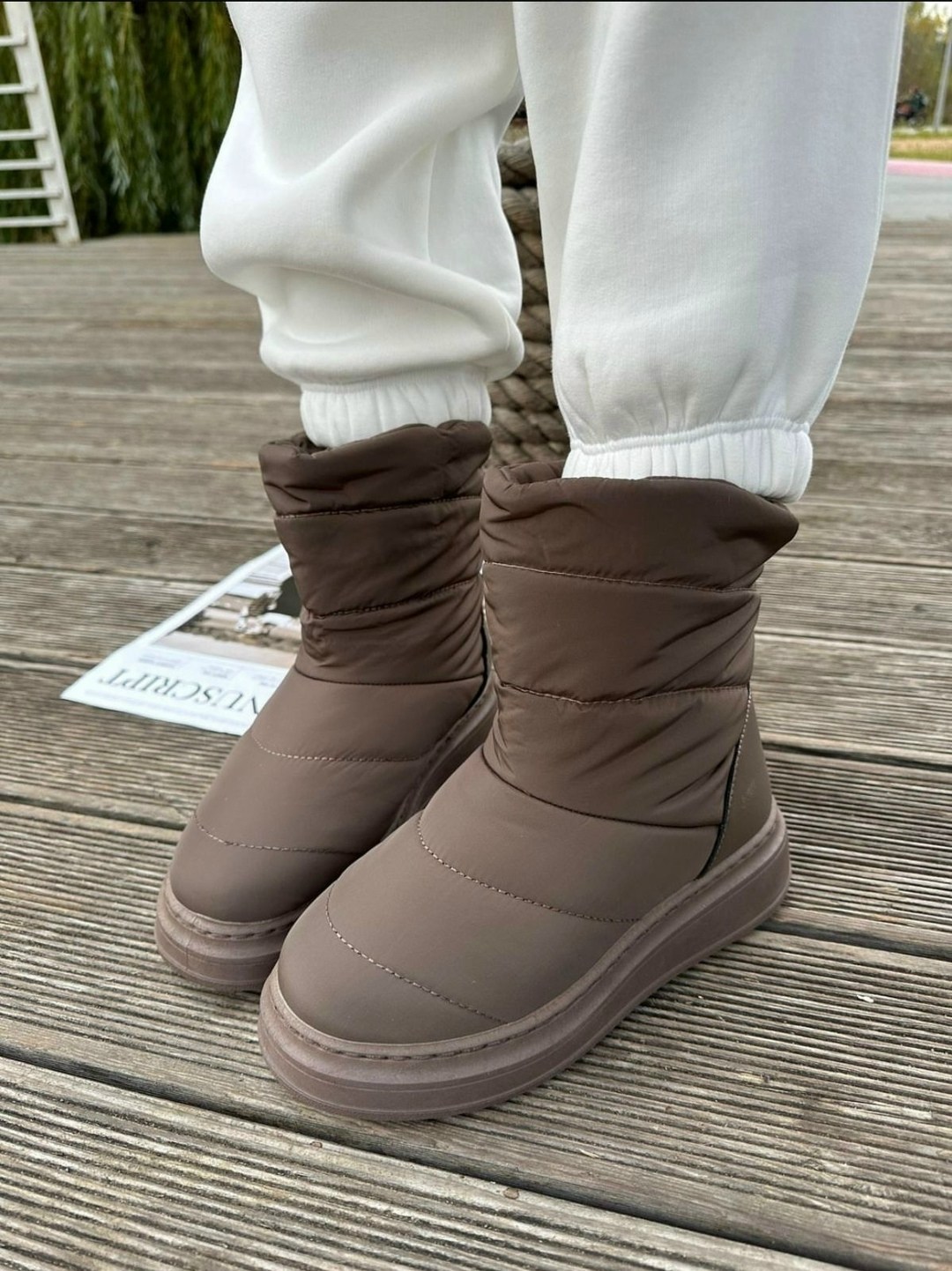 женские дутики,дутики xcomfy,дутики,дутики угги зимние укороченные на платформе potapkin,