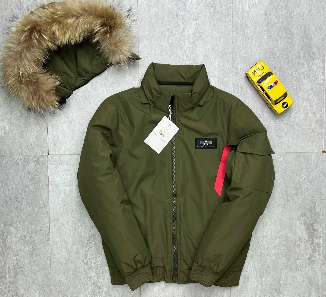 зимняя куртка бомбер,куртка бомбер,куртка alpha industries 45p custom, зеленый,куртка зимняя,мужская куртка бомбер