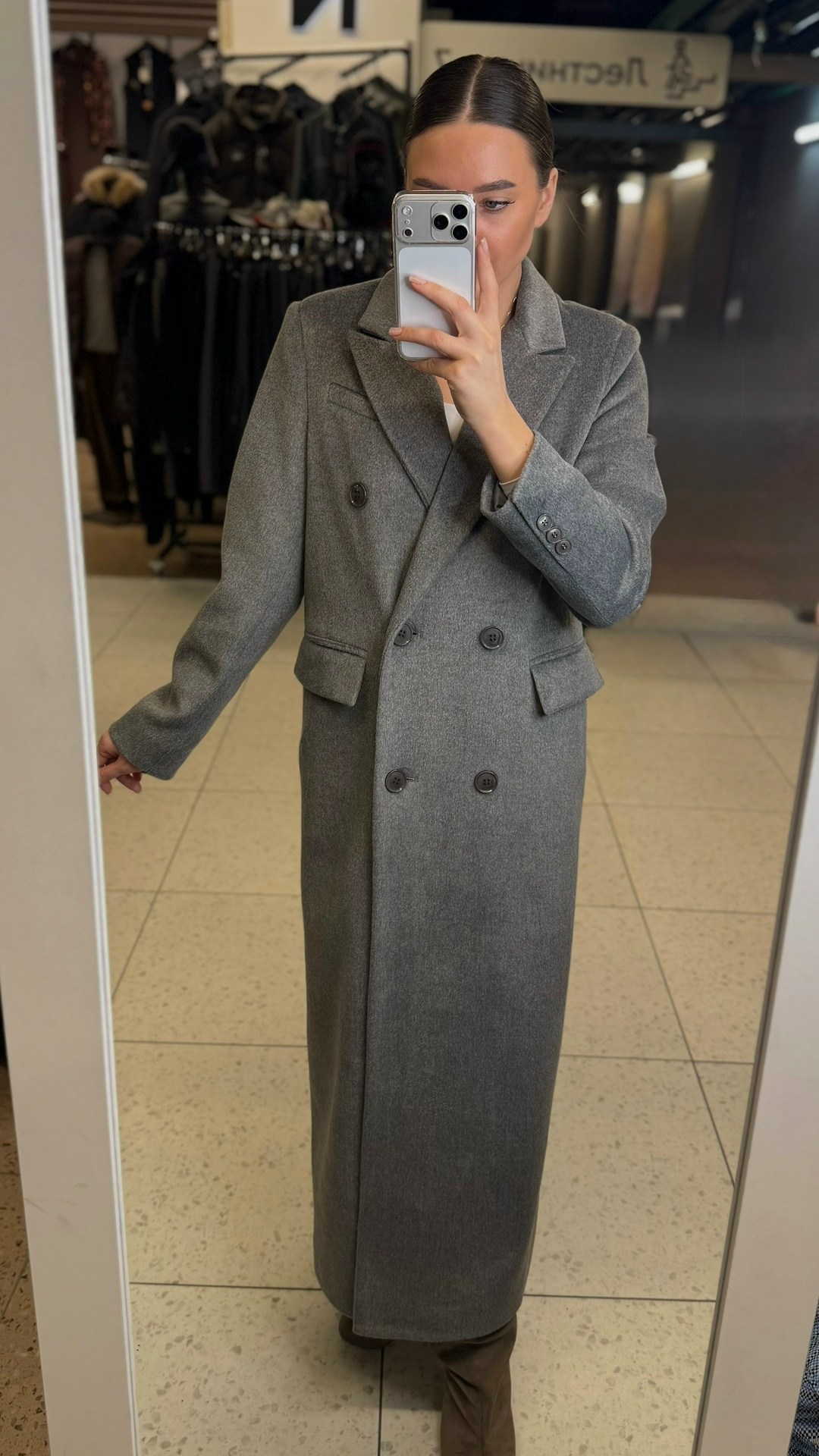 стильное пальто,пальто длинное,демисезонное пальто,пальто bublikaaim серое прямое,пальто с воротником