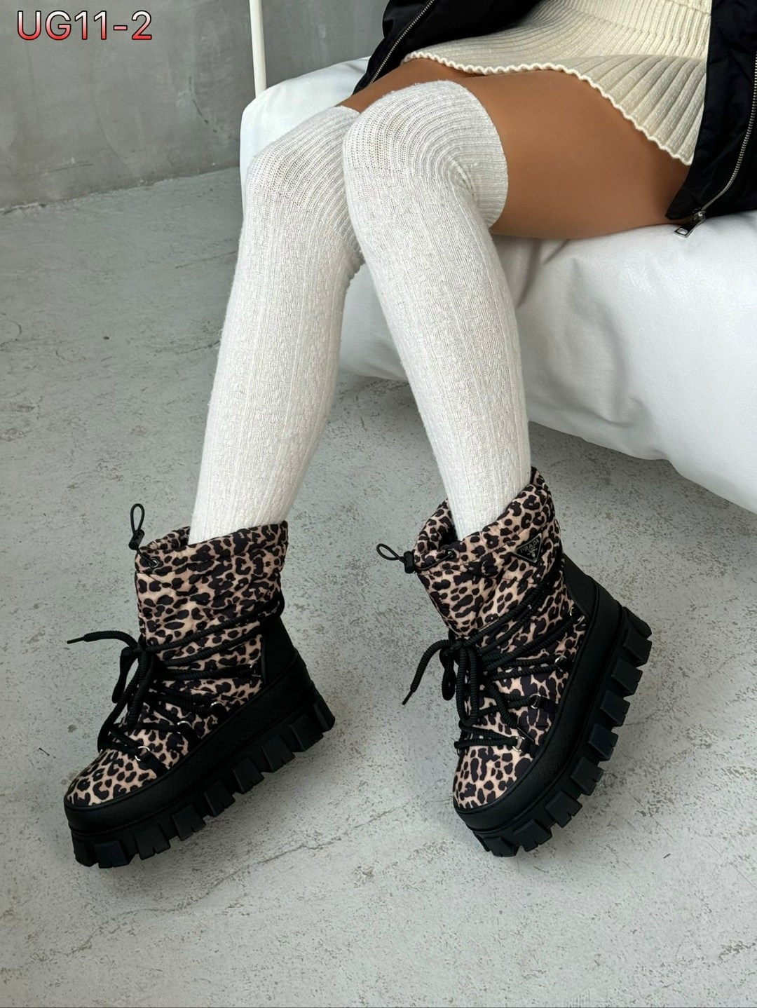 дутики зимние леопардовые на платформе behave 250146220,прада дутики женские зимние,дутики леопардовые,дутики,