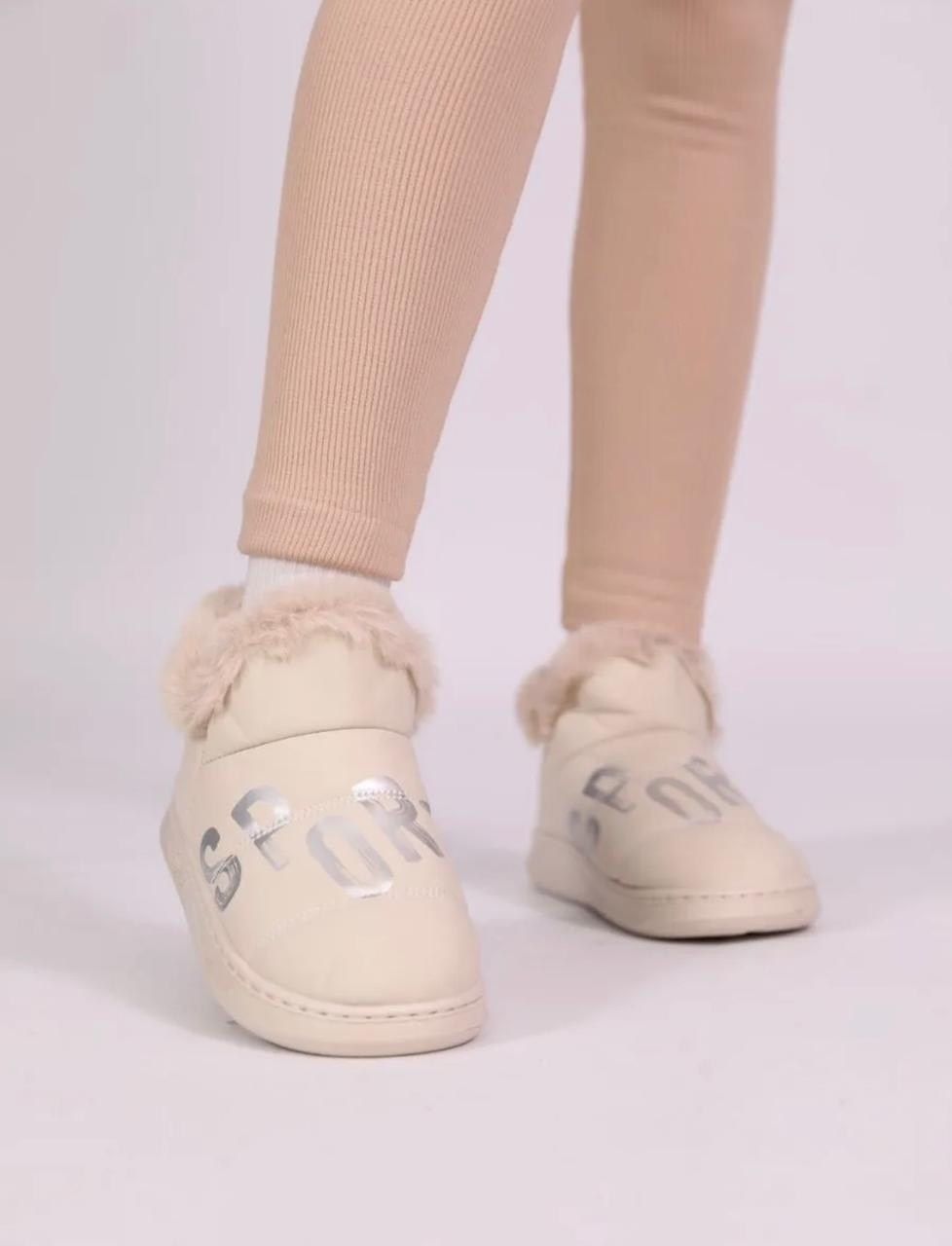 угги зимние дутики короткие emelina shop цвет бежевый, молочный,,дутики,угги зимние дутики короткие emelina shop, женская