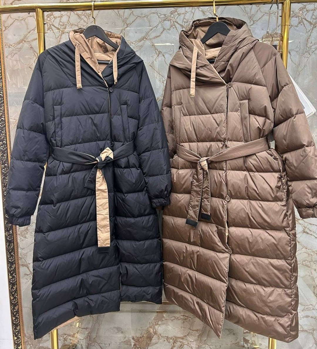 пуховик max mara,пуховик женский,пуховик,теплое пальто,пуховик коричневый