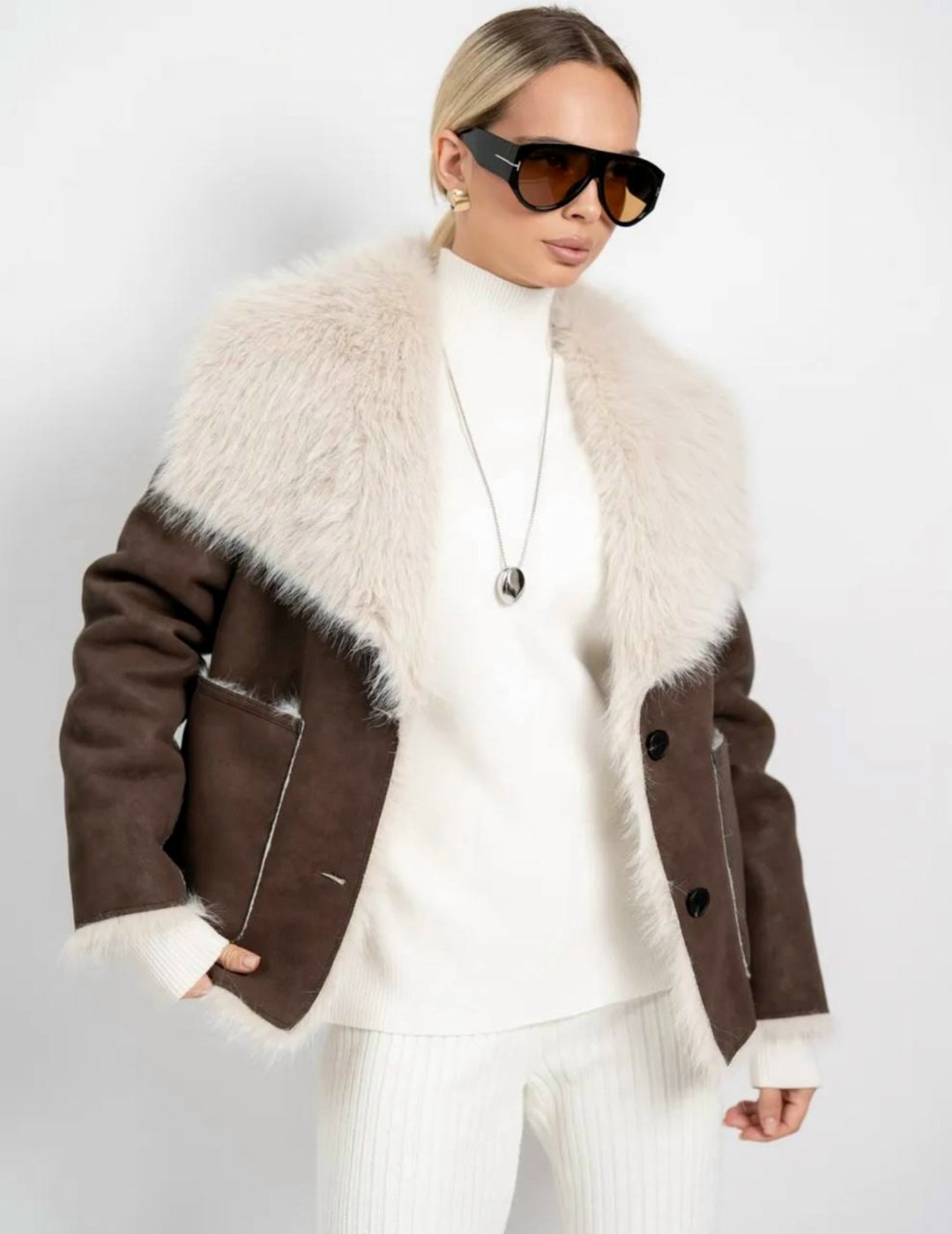 двусторонняя дубленка,женская дублёнка,дубленка,стильная дубленка,короткая дубленка