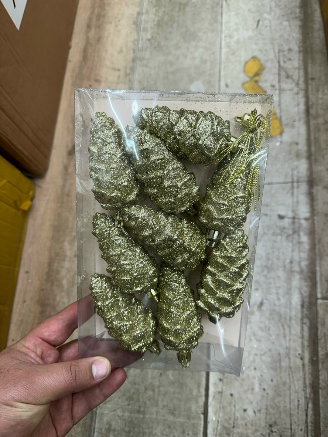 набор ёлочных игрушек шишки,набор ёлочных украшений шишка 3 шт,набор елочных украшений шишки,игрушка на елке,елочное украшение