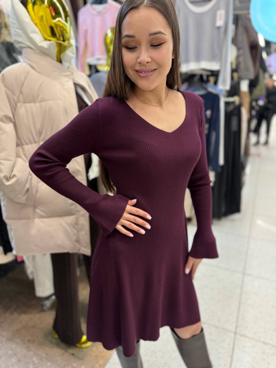 вязаное платье,стильное платье,женское платье,платье,трикотажные платья для женщин