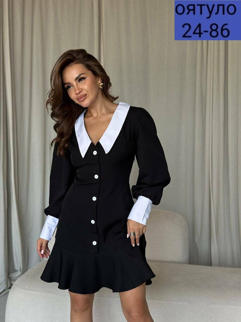 платье женское с белым воротником,женское платье с воротником,платье женское,платье с воротником,