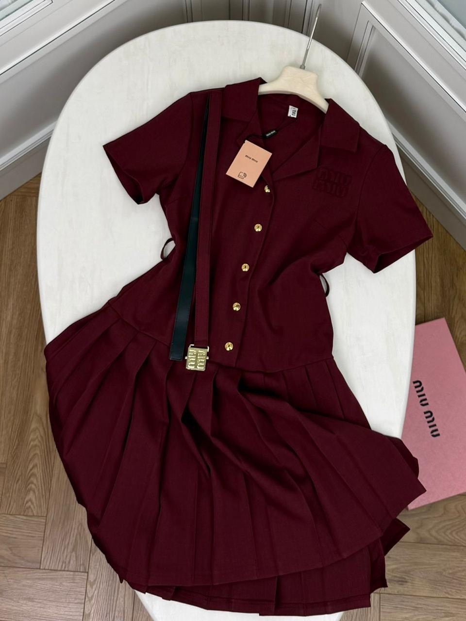 платье плиссе,платье женские,платье,бордовое платье,платье стильное