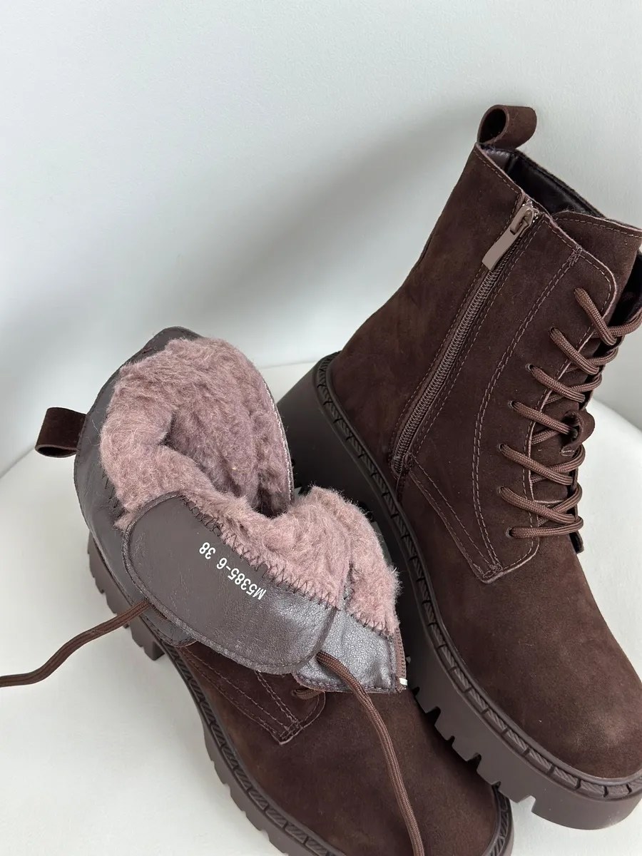 ,ботинки демисезонные натуральная замша на шнуровке reversal,ботинки женские,ботинки из натуральной замши,зимние ботинки высокие на платформе натуральная кожа теплые obba 171748818