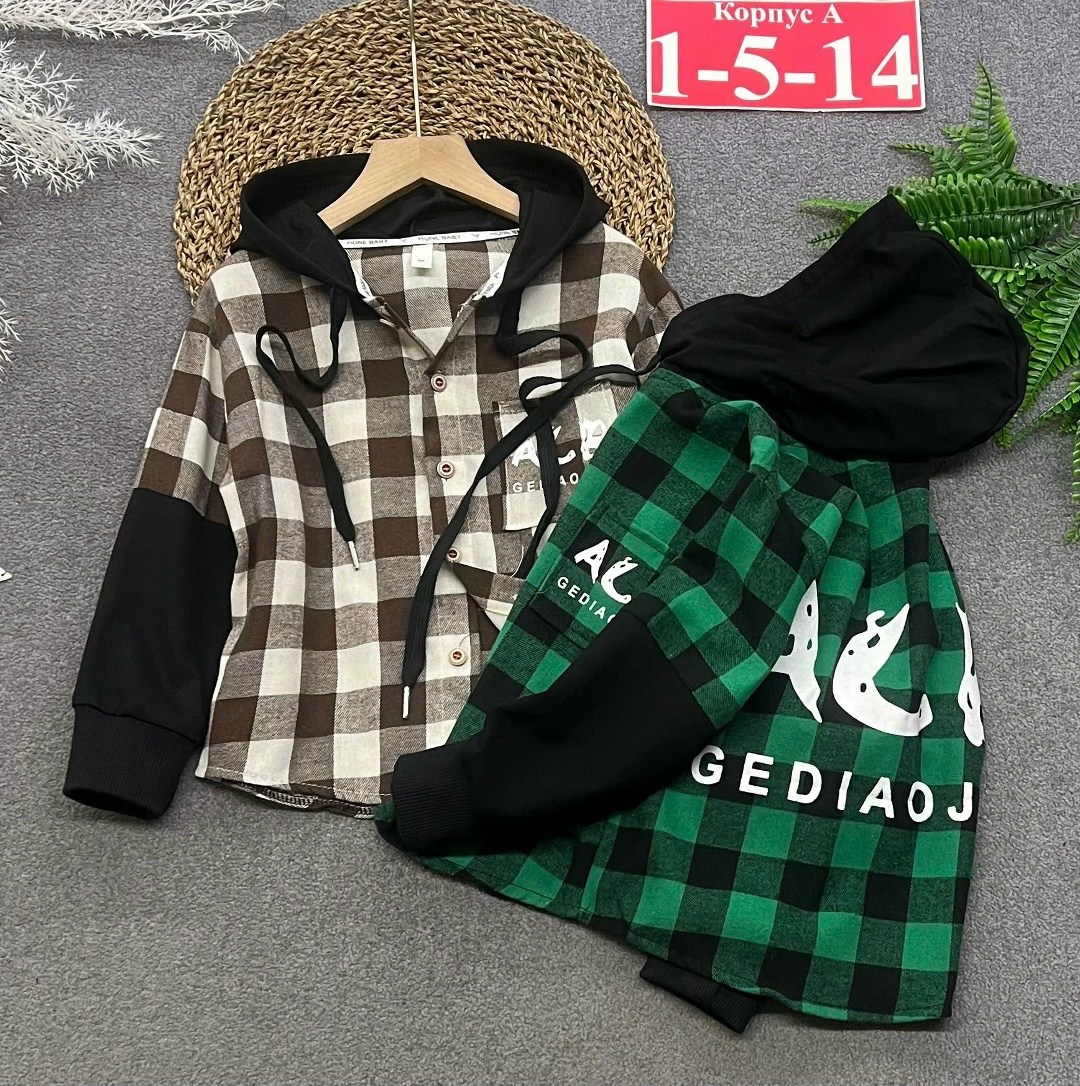 толстовка для мальчика,рубашка в клетку с капюшоном,рубашка с капюшоном,рубашка с капюшоном для мальчика,рубашка для мальчика