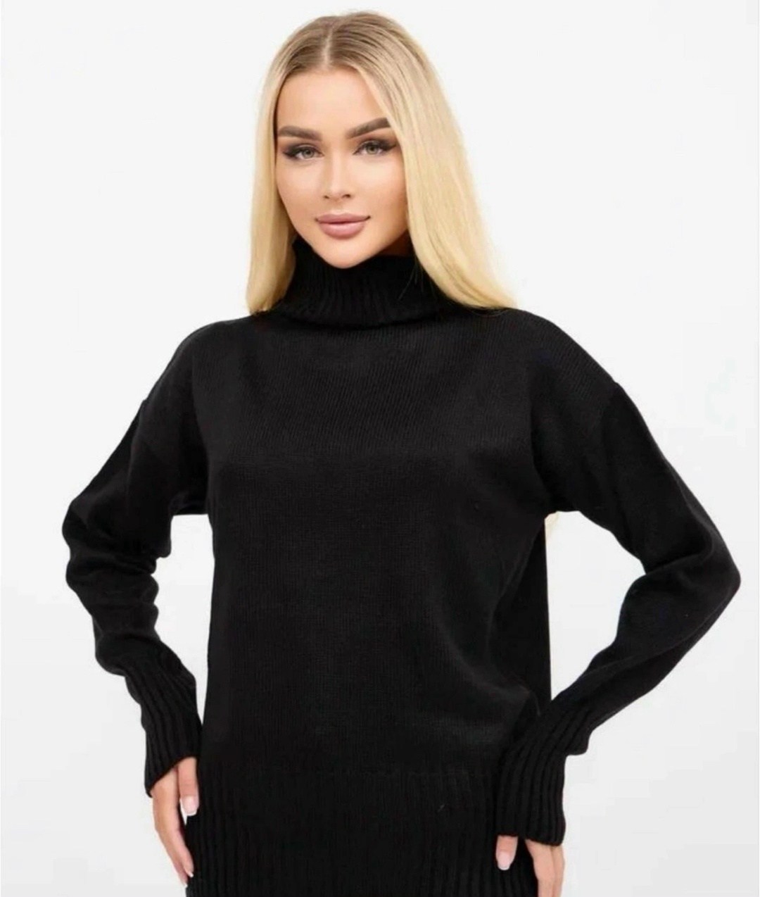 бежевый свитер,бежевый джемпер,удлиненный свитер,свитер с горлом,свитера женские