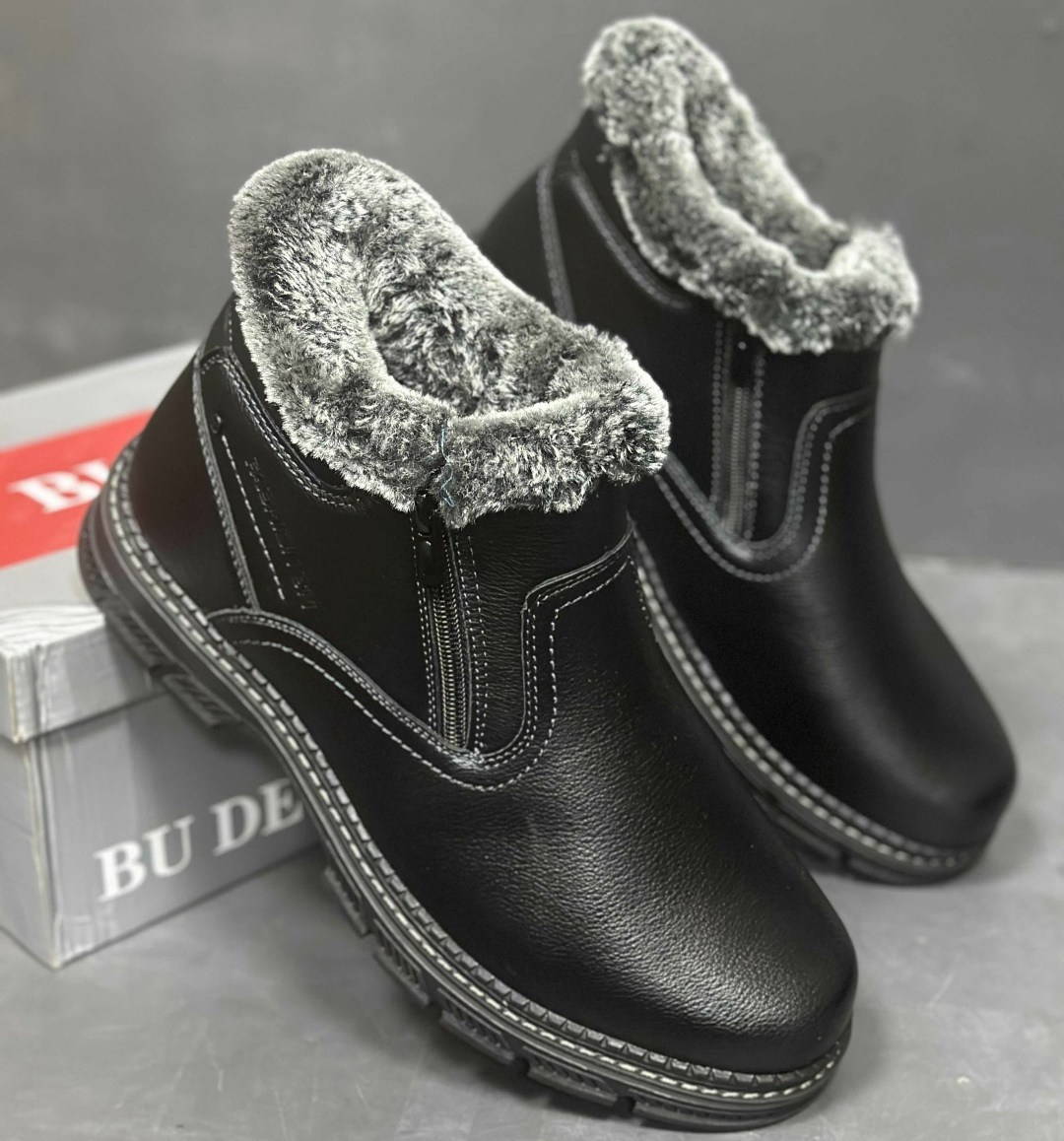 ботинки мужские зимние ailaifa арт. b229695-2,,мужские ботинки, мужская,зимние ботинки мужские