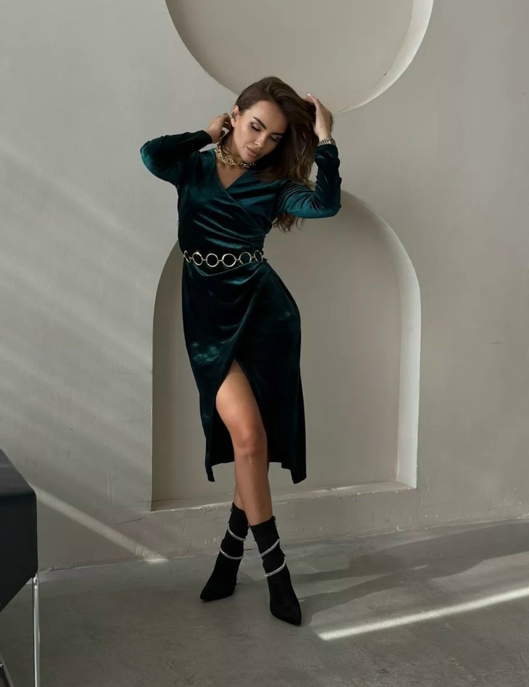 бархатное платье зеленое,платье женское,золла зеленое бархатное платье,платье,платье из бархата