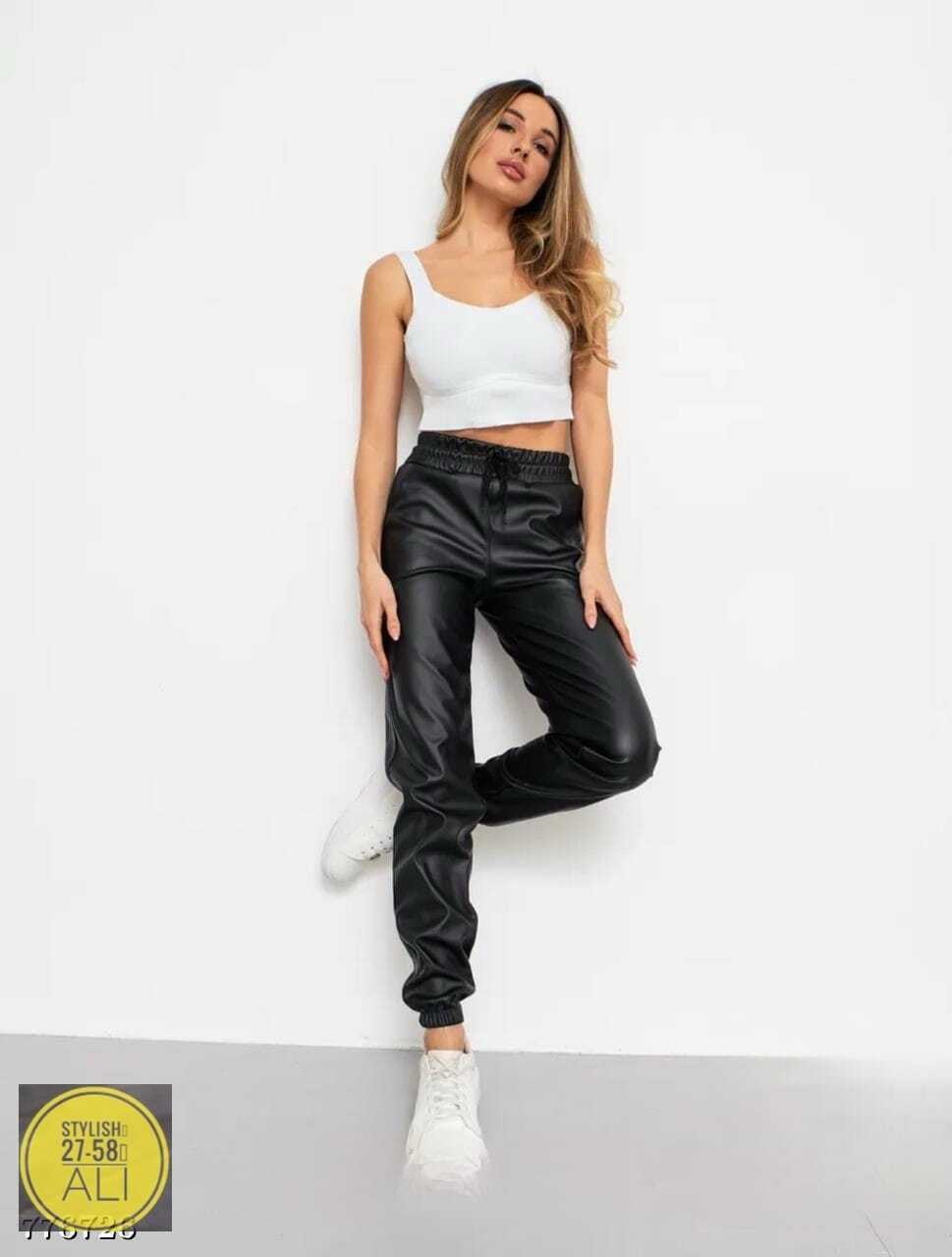 брюки кожаные джоггеры утепленные fatya,брюки кожаные джоггеры fatya,брюки кожаные,брюки кожаные джоггеры,штаны кожаные
