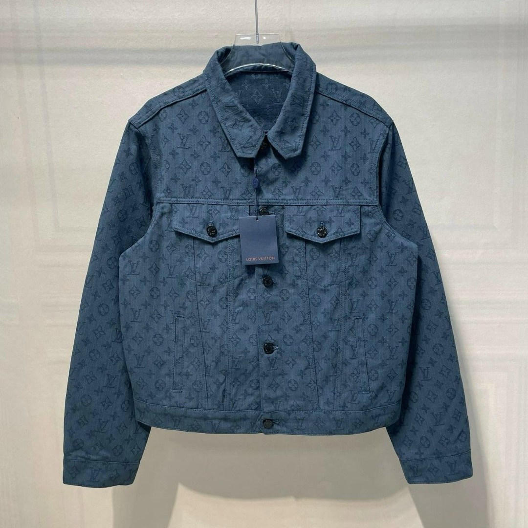 джинсовка луи виттон,louis vuitton monogram denim jacket,куртка джинсовая louis vuitton,джинсовые куртки,мужская джинсовая куртка louis vuitton