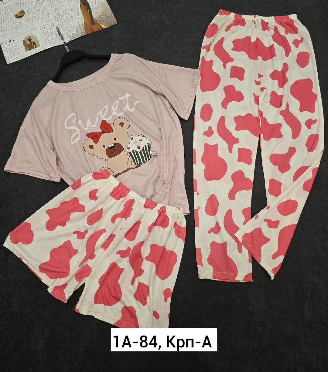 женские пижамы,пижама saimeiqi,пижама комплект,женские пижамы с коротким рукавом,saimeiqi пижама с мопсами